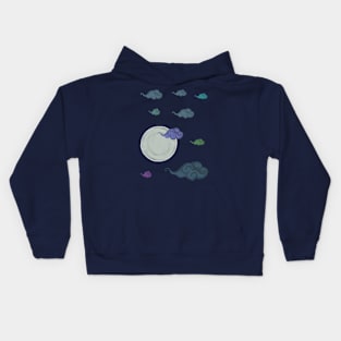 Cloudy Night Kids Hoodie